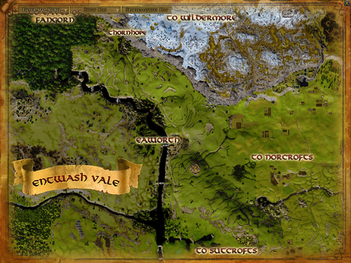 Topographic map of Entwash Vale