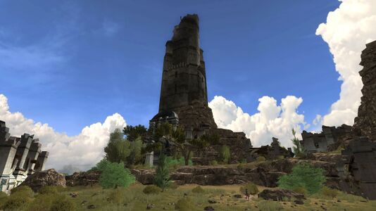 Calatirion, the Beacon-tower of Elendil was the place where the Airessar was located before it was destroyed [19.9S, 103.7W]