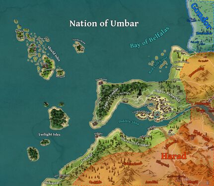 Map of Umbar