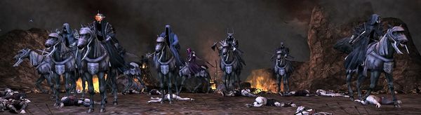 The Nine Nazgûl at the battle of the Last Great Alliance