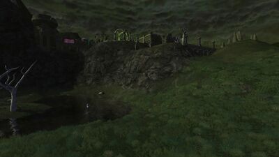 View of the fortress' ridge from below