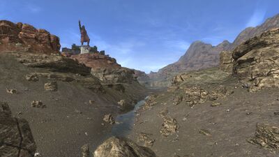 The Agâl's former course kept going northwest, through the Warden's Lands.