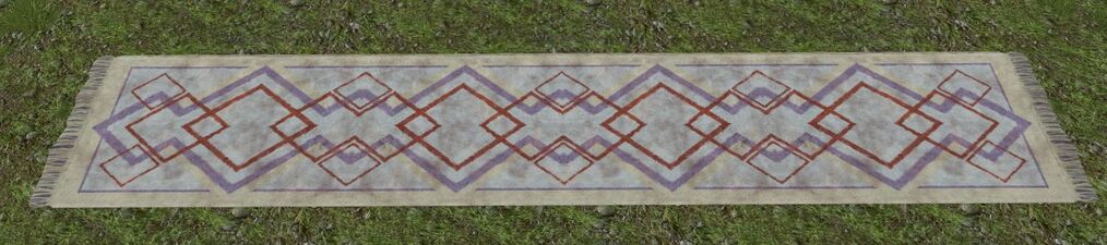 Long White Rug