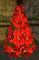 Red Poinsettia Yule Tree