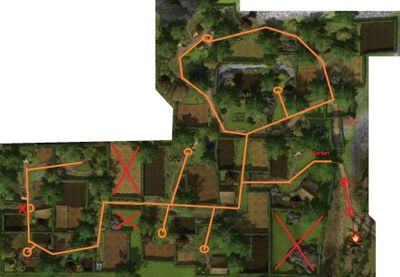 Map of Northcotton Market with trails