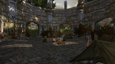 Another view of the outpost's inhabitants