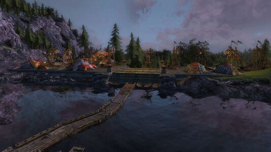 The Easterlings amass across the River Running