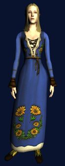 Long-sleeved Sunflower Dress