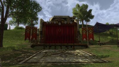 Main stage at the festival grounds