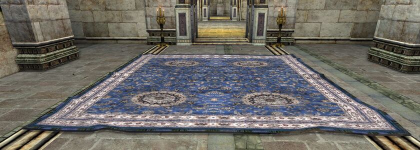 Simple Blue Umbari Rug