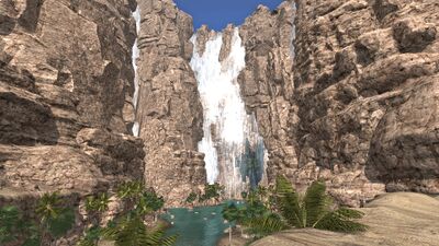 The stunning falls of Utug-bûr mark the start of the Mûshid river.