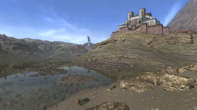 The Agâl is overlooked by the grand Tombs of Khâb Ishil.