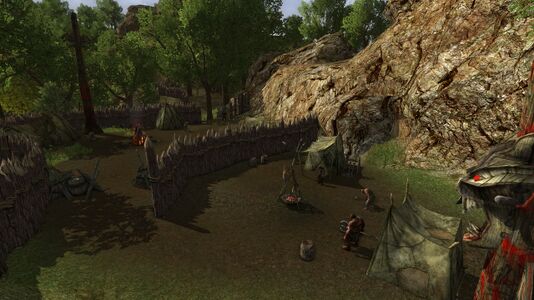 Camp in the northern sections of Cirith Nûr