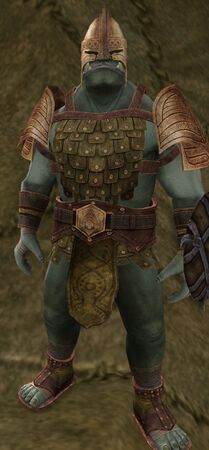 Green Golden Umbari Finned War-chanter Appearance