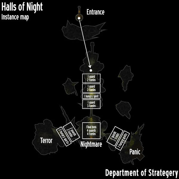 Map of The Halls of Night