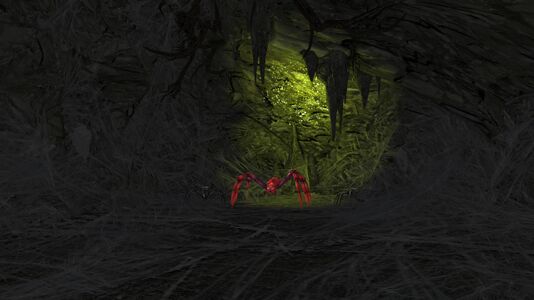 One of the spider dens