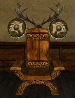 Rohirric Chair and Two Shields