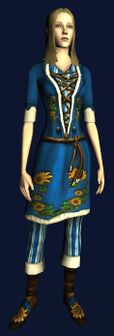 Short-sleeved Sunflower Tunic and Trousers