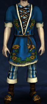 Short-sleeved Sunflower Tunic and Trousers