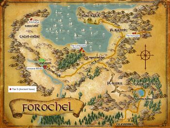 Map of Forochel Artifacts