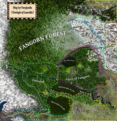 Map of Fangorn Forest