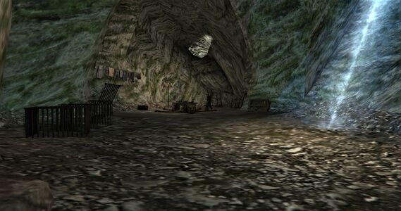 Inside the adjacent cave