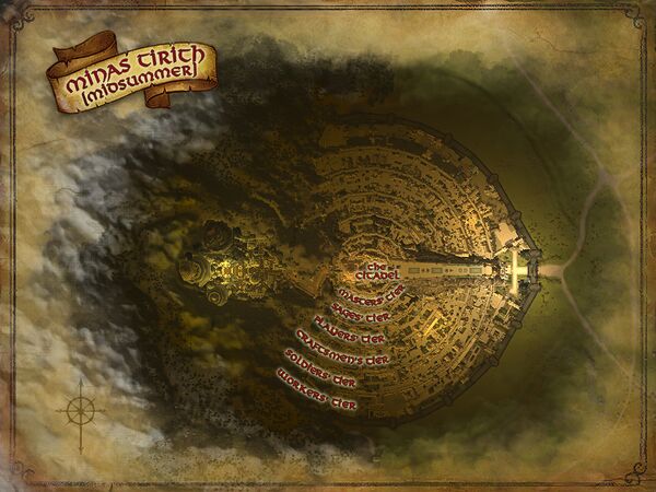 Midsummer Minas Tirith Map : r/lotro