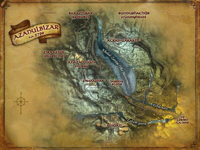 Map: The Dwarven Halls of Khazad Dum - SagaBorn