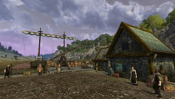 Trader's Wharf, staging area for The League of the Axe