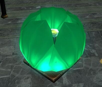 Green Floating Lantern - Closed