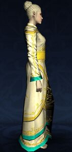 Silken Gown of Golden Splendour