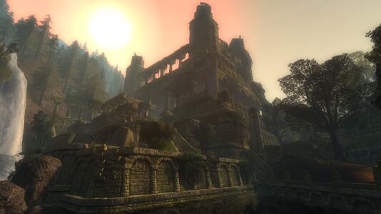 What lies within this profane temple?