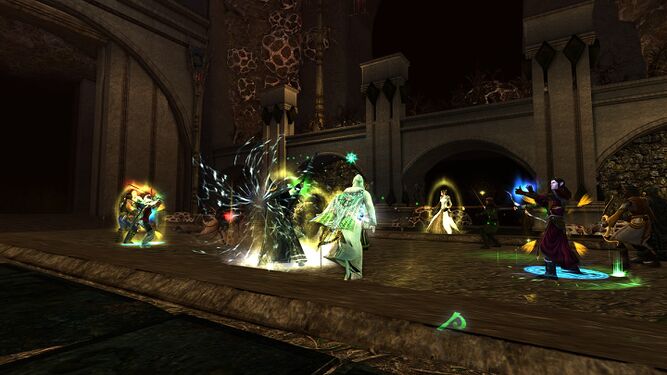 Unexpected action at the entrance.