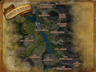 Map of North Ithilien