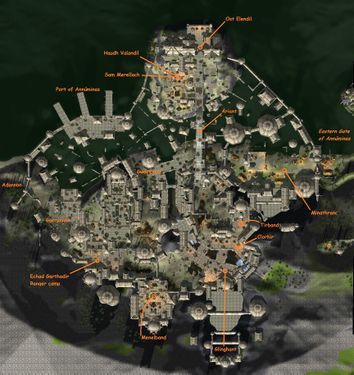 Annúminas Terrain Map - high resolution