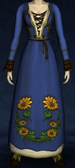 Long-sleeved Sunflower Dress
