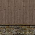 Wood-plank Stone Wall