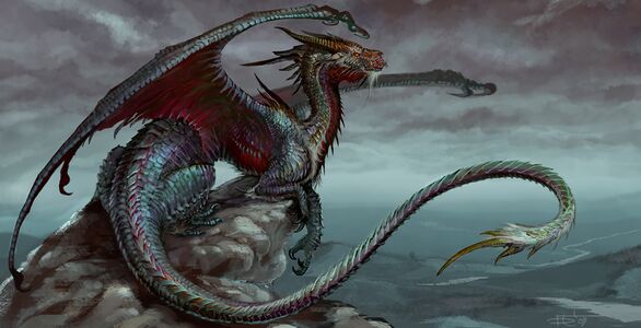 Concept art of Draigoch. This image was released on 7 July 2011 to promote the upcoming expansion.
