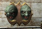 Two-headed Troll Trophy - Green