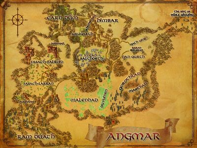 Map of Angmar