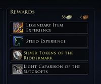 quest reward section