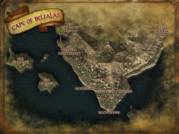Map of the Cape of Belfalas