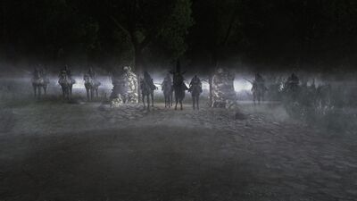 All Nine Ringwraiths came to Sarn Ford and attacked the Rangers of the North