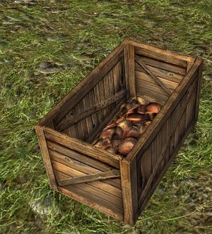 Partial Crate of Potatoes