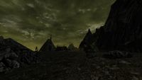 The Orc encampment on the Morgai.