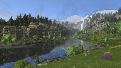 The Hathollant very soon widens into a large lake.