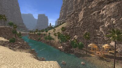 The river passes the outpost of Nêruzig as it winds its way through Urash Dâr.