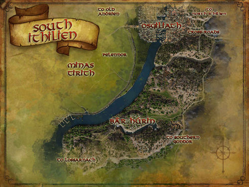 South Ithilien map