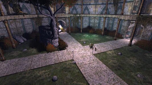 The central courtyard