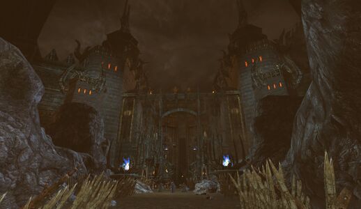 The Black Gate, guarded by the Nazgûl